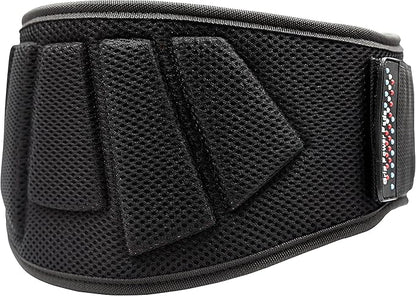 Grip Power Pads Weightlifting Gym Belt Powerlifting for Men & Women 6 Inch Back Support Best for Olympic Gym Lifting (Black, 29"-34" Around Navel Small)