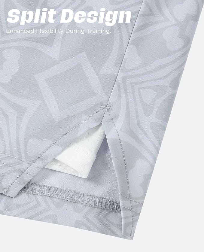 Men 2 in 1 Running Shorts with Compression Liner 5" 7" Quick Dry Workout Athletic Shorts with Pockets Towel Loop