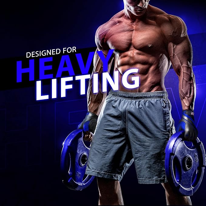 DXM SPORTS Workout Gloves for Men, Gym Weight Lifting Gloves with Wrist Support - Breathable, Anti-Slip Gloves for Exercise, Fitness, Cycling, Training, Outdoor Sports