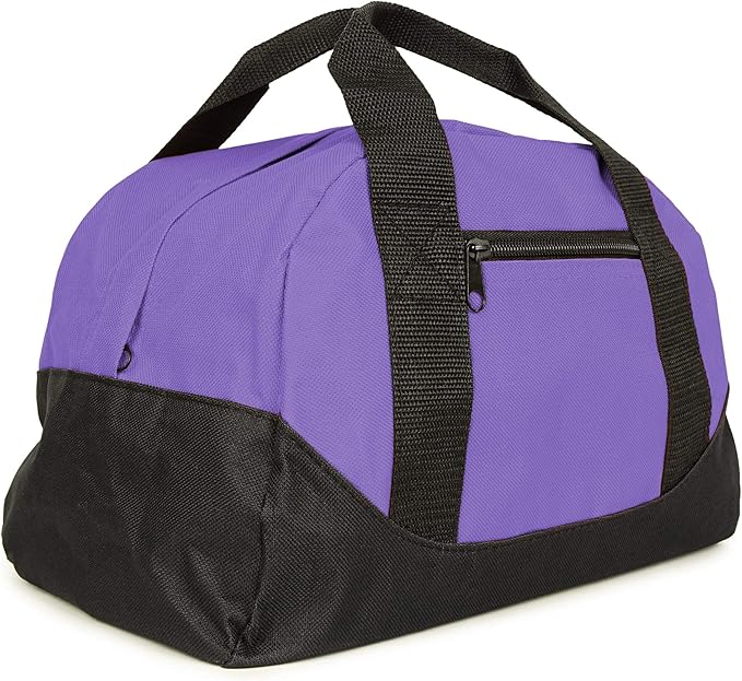 12" Duffel Bag Small Mini Travel Size Sports Gym Bag (Duffle Bag) (Purple)
