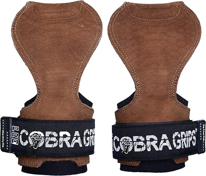 Cobra Grips PRO Weight Lifting Gloves Heavy Duty Straps Alternative with Power Lifting Hooks Padded Wrist Support for Deadlifts & Bodybuilding