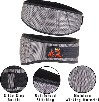 Men's & Women's Workout Back Support for Lifting Cross Training and Powerlifitng Weightlifting Belt 6" Inch Auto-Lock Weight Fitness Belt