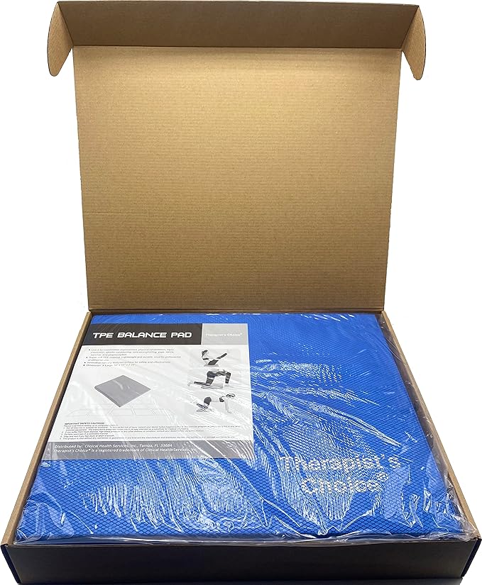 Large (15.5" x 13.5" x 2.3") Balance Pad, Made from Closed Cell Foam (Blue, Large)