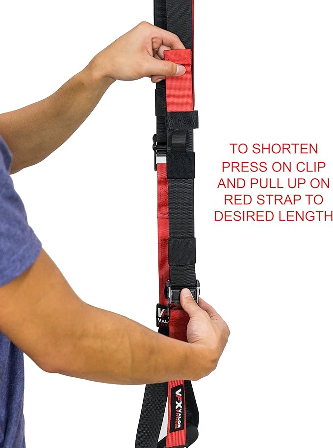 Valor Fitness Adjustable Suspension Training Straps – Portable Full-Body Workout Calisthenics EquipmentTrainer for Strength, Pilates, Home Gym, Rehab & Core Exercises with Storage Bag