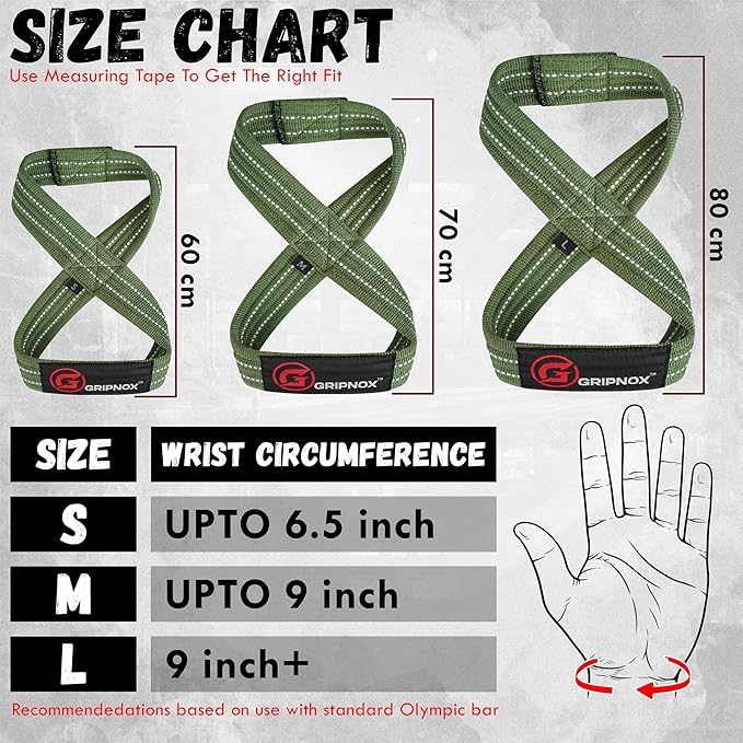 – Weight Lifting Straps Figure 8, Anti Slip Padded Wrist Support for Gym Workout Deadlift, Weightlifting, Powerlifting, Hand Bar Grip & Cross Training Strong Weightlifting Wrist Straps.