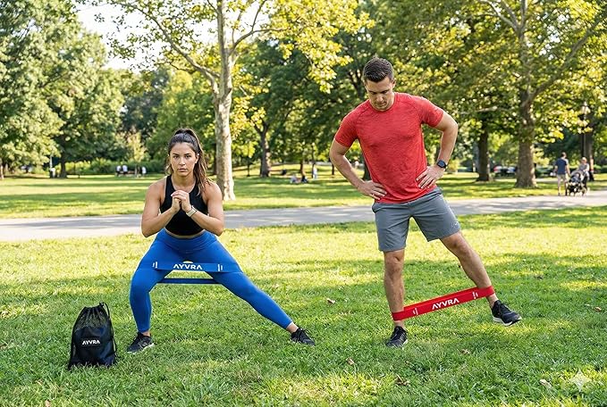 Fabric Resistance Bands Set of 5 – Non‑Slip Booty Bands for Legs & Glutes – Includes Access to Exclusive Training HUB