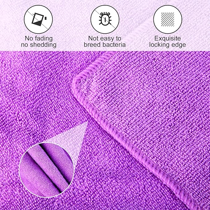 Microfiber Gym Towel Set for Exercise Fitness, Sports, Yoga, Workout Sweat Towels for Gym, Soft and Fast-Drying Towels for Home Gym(Blue, 3 Pack)
