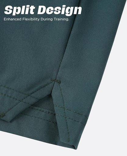 Men 2 in 1 Running Shorts with Compression Liner 5" 7" Quick Dry Workout Athletic Shorts with Pockets Towel Loop