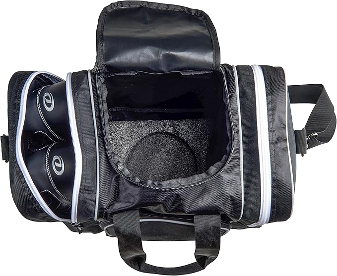 Athletico Bowling Bag for Single Ball - Single Ball Tote Bag With Padded Ball Holder - Fits a Single Pair of Bowling Shoes Up to Mens Size 14