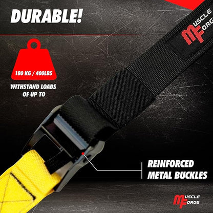 Nordic Curl Strap for Hamstring Training & Injury Prevention – Adjustable Door Anchor with Foam Ankle Padding – Portable Home Gym Leg Trainer for Squats, Sit-Ups & Core – 400 lbs