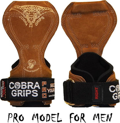 Cobra Grips PRO Weight Lifting Gloves Heavy Duty Straps Alternative with Power Lifting Hooks Padded Wrist Support for Deadlifts & Bodybuilding