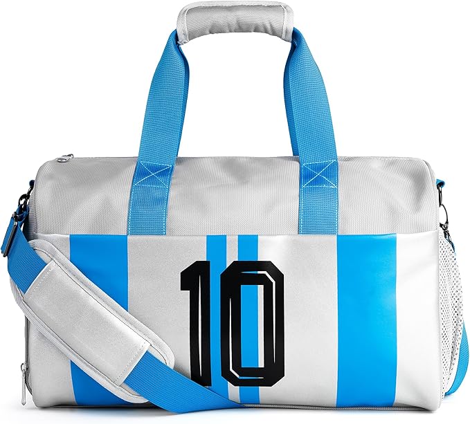 Gym Bag for Men Women, Carry On Sports Duffel Bag for Travel, Soccer Gear Bag with Shoe Compartment