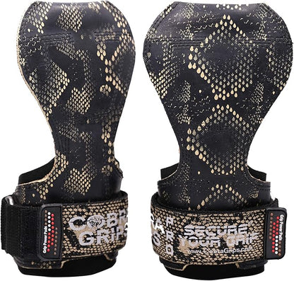 Cobra Grips PRO Weight Lifting Gloves Heavy Duty Straps Alternative with Power Lifting Hooks Padded Wrist Support for Deadlifts & Bodybuilding
