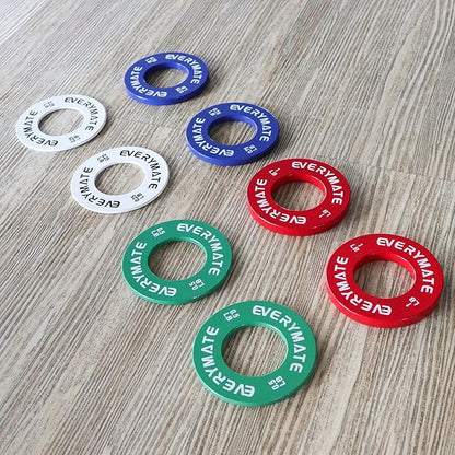 EVERYMATE Fractional Micro Weight Plates Set of 8 Weight Plate Pair of 0.25LB 0.5LB 0.75LB 1 LB for Olympic Barbells for Strength Training Micro Plates Weight Plate