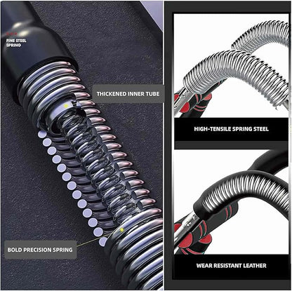 Twister Arm Trainer,Adjustable 40-220lb Chest Workout Equipment Power Twist Arm Trainer,Forearm Strengthener,Portable Twister Arm Workout for Home Fitness