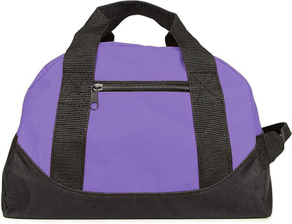 12" Duffel Bag Small Mini Travel Size Sports Gym Bag (Duffle Bag) (Purple)