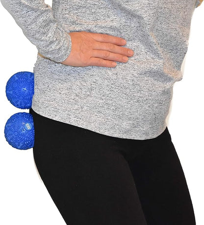 High Density Deep Tissue Textured Massage Therapy Balls: For Myofascial Release, Muscle Knots, Self-Care Pain Relief, Yoga, Pilates, Athlete Muscle Recovery, Increased Mobility