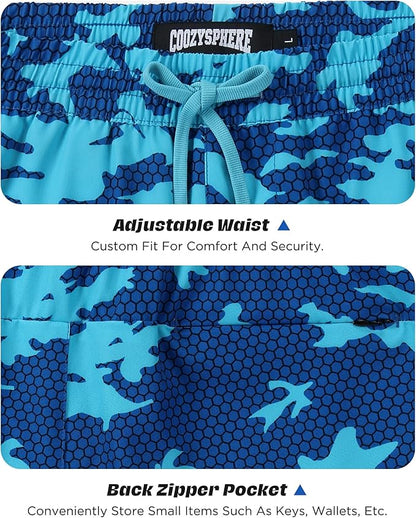 Men 2 in 1 Running Shorts with Compression Liner 5" 7" Quick Dry Workout Athletic Shorts with Pockets Towel Loop