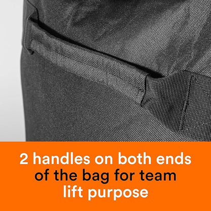 Fitdom 130L 36" Heavy Duty Extra Large Sports Gym Equipment Travel Duffle Bag W/Adjustable Shoulder Strap & 7 Compartments. Perfect for Soccer Baseball Basketball Hockey Football, Team Coaches & More