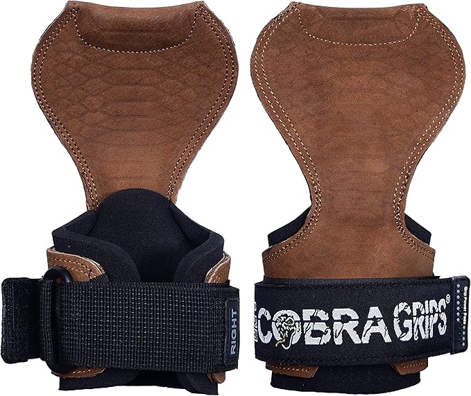 Cobra Grips PRO Weight Lifting Gloves Heavy Duty Straps Alternative with Power Lifting Hooks Padded Wrist Support for Deadlifts & Bodybuilding