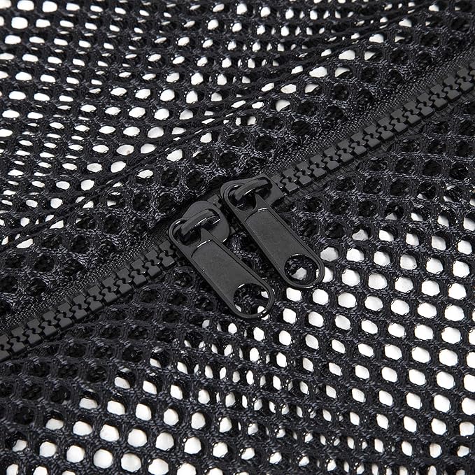 Champion Sports Mesh Duffle Bag – Oversized Breathable Gear Bag with Zipper & Shoulder Strap for Sports, Gym & Travel