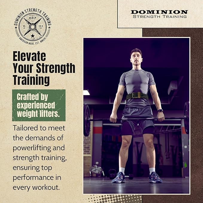 Suede 3-inch Weightlifting Belt - Premium Powerlifting Support with Enhanced Grip Technology