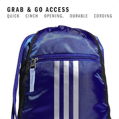 adidas Alliance Sackpack – Drawstring Backpack for Sports, Small Gym Bag