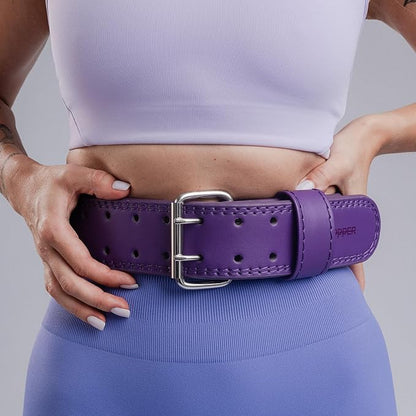 UPPPER Weight Lifting Belt - Double Prong 4” to 2.5” Tapered Premium Lifting Belt for Men and Women - Ultimate Back Support For Weightlifting and Powerlifting | Premium Fitness Gear