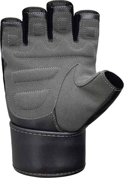RDX Weight Lifting Gloves for Gym Workout, Long Wrist Support Strap with Padded Palm Protection, Great Grip for Powerlifting, Men Women Strength Training, Fitness Bodybuilding, Weightlifting Exercise