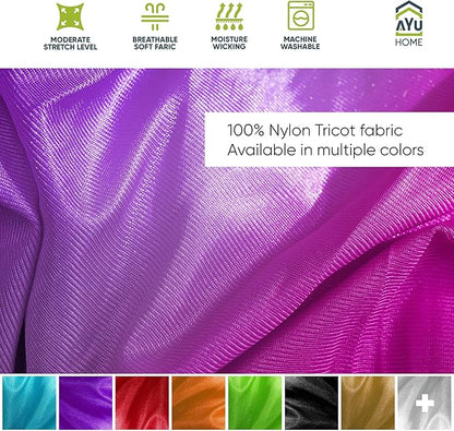 AyuHome Aerial Silks Kit for Home - Premium Yoga Swing for Kids and Adults with 660 lbs Capacity - Versatile Aerial Yoga Hammock for Gymnastics Training