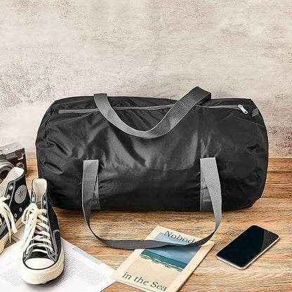 Silkfly 10 Pcs Duffle Bag Large Foldable Gym Bag Travel Duffel Bags Waterproof Lightweight Sports Duffel Bags for Men Women Workout (19.69 x 11.81 x 9.84 Inches)