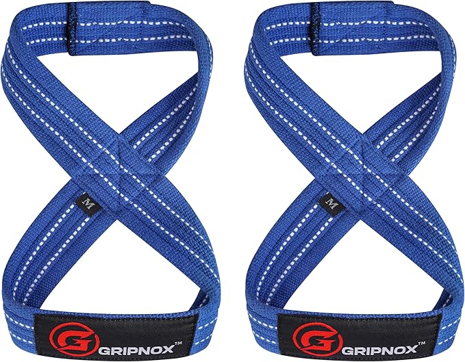 – Weight Lifting Straps Figure 8, Anti Slip Padded Wrist Support for Gym Workout Deadlift, Weightlifting, Powerlifting, Hand Bar Grip & Cross Training Strong Weightlifting Wrist Straps.