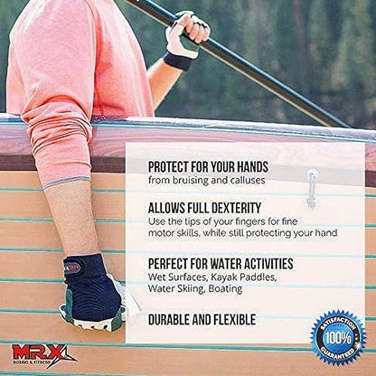 MRX Sailing Gloves for Men & Women 3/4 Finger Grip Great for Sailing, Yachting, Paddling, Kayaking, Fishing, Dinghying Water Sports