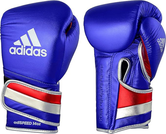 adidas Adi-Speed 501 Pro Kickboxing & Boxing Gloves for Men & Women – Leather Training Gloves for Heavy Bag, Sparring & Fitness