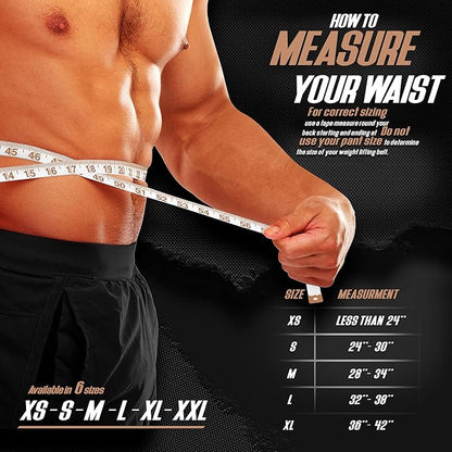 DXM SPORTS Self-Locking Weight Lifting Belt - Men Women Gym Fitness Strength Training, Bodybuilding Powerlifting Weightlifting Workout, Deadlift Squat, Pro Exercise Belt