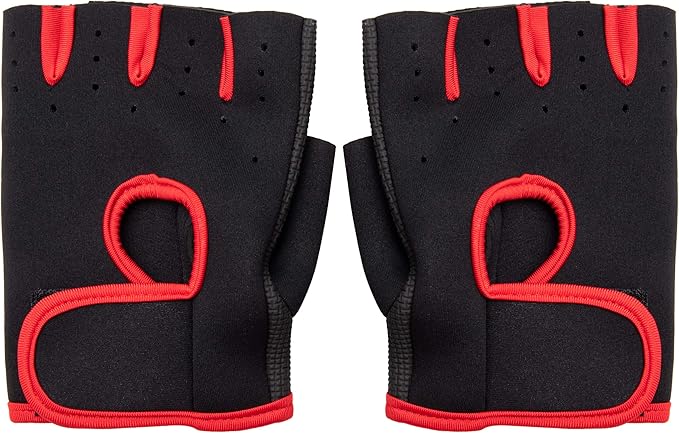 Mind Reader Workout Glove Set, Open Finger, Wrist Support for Men and Women, Textured Non-Slip Grip for Sports, Lifting Weights, Gym Fitness, XXL, Pink