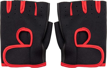 Mind Reader Workout Glove Set, Open Finger, Wrist Support for Men and Women, Textured Non-Slip Grip for Sports, Lifting Weights, Gym Fitness, XXL, Pink