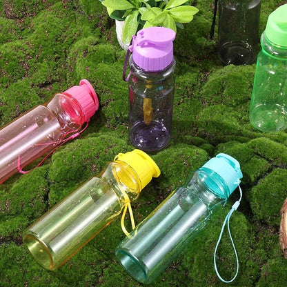 24 Packs Water Bottle Bulks 17 oz Plastic Sports Water Bottles Bulk Reusable Large Bottles with Leak Proof Pull Top Cap for Fitness Gym Travel