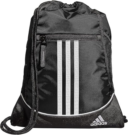 adidas Alliance Sackpack – Drawstring Backpack for Sports, Small Gym Bag