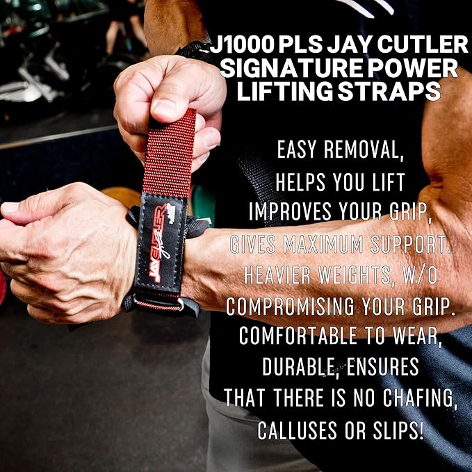 Schiek Sports Model J1000PLS Jay Cutler Signature Power Lifting Wrist Straps