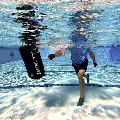 Portable Fitness and Punching Bag for Pools & Swim Spas | Full-Body, Low-Impact Water Resistance Workout | Quick 30-Second Set-Up | Compact & Travel-Friendly