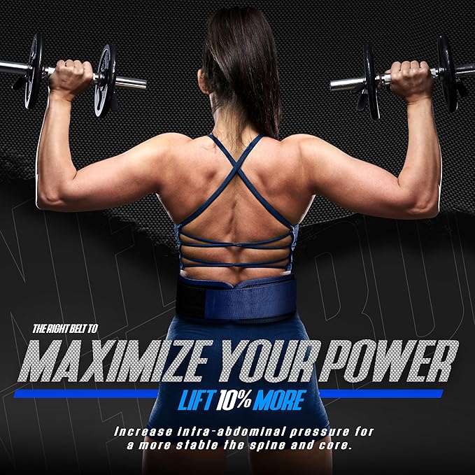 DXM SPORTS Self-Locking Weight Lifting Belt - Men Women Gym Fitness Strength Training, Bodybuilding Powerlifting Weightlifting Workout, Deadlift Squat, Pro Exercise Belt