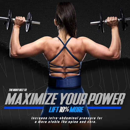 DXM SPORTS Self-Locking Weight Lifting Belt - Men Women Gym Fitness Strength Training, Bodybuilding Powerlifting Weightlifting Workout, Deadlift Squat, Pro Exercise Belt