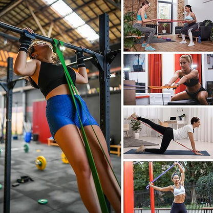 Resistance Bands for Working Out, Workout Bands, Training Bands Set, Pull Up Exercise Bands for Home Workouts, Full Body Training, Physical Therapy.