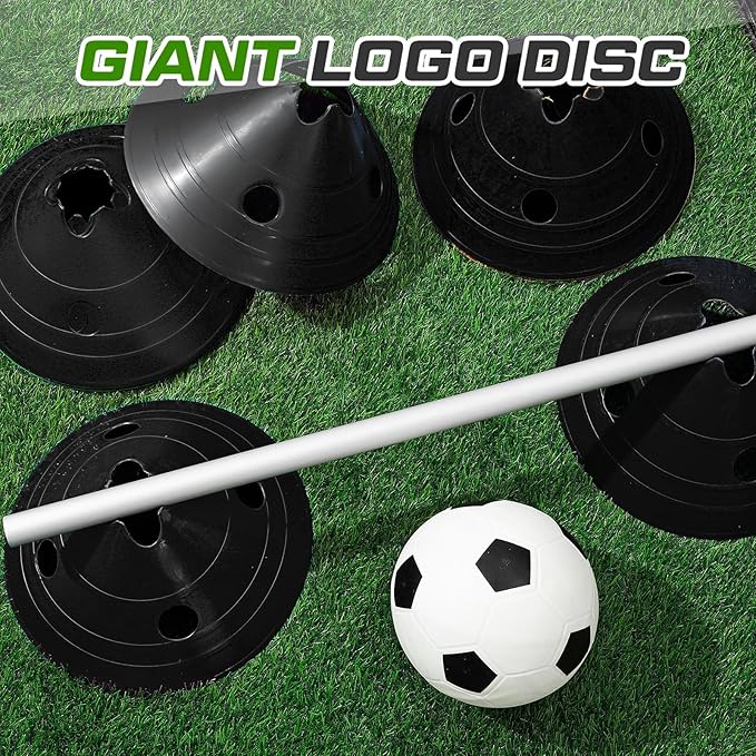 ShinyRelief Jumbo Disc Cones Jumbo Soccer Cones with Mesh Bag Giant Large Agility for Soccer Training Adult Sports