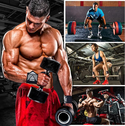 WYOX Wrist Wraps For Weight Lifting With Thumb Loop & power lifting Wrist Straps For Bench Press and Pushups Training Support and Protection Wrist Support for bodybuilding