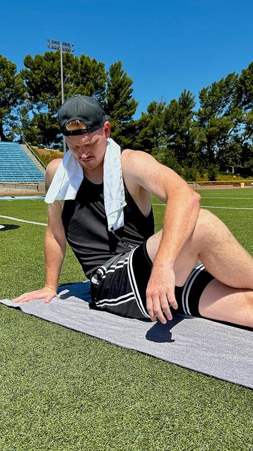 We Sweat’s (6 Pack) Microfiber Gym Towels, Silver ION Odor-Free Absorbent Fiber, Fast Drying Men & Women Workout Gear for Body Sweat, Towels, Sports Exercise Fitness Gear
