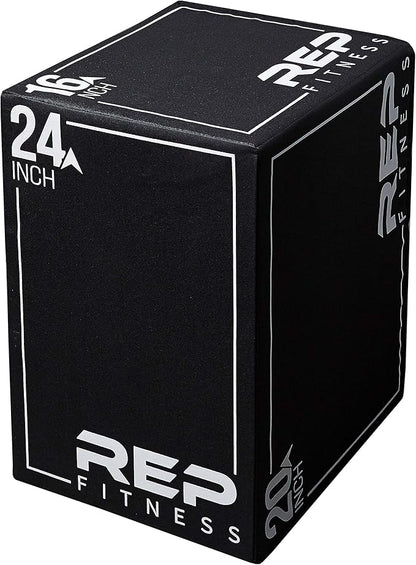 REP Soft Plyo Box | 3-in-1 Foam Jump Box | 3 Size Options 16", 20", 24" | Plyometric Training Platform | Home Gym Equipment | Non-Slip Step Block | Adjustable Workout Box | CrossFit Jump Tool