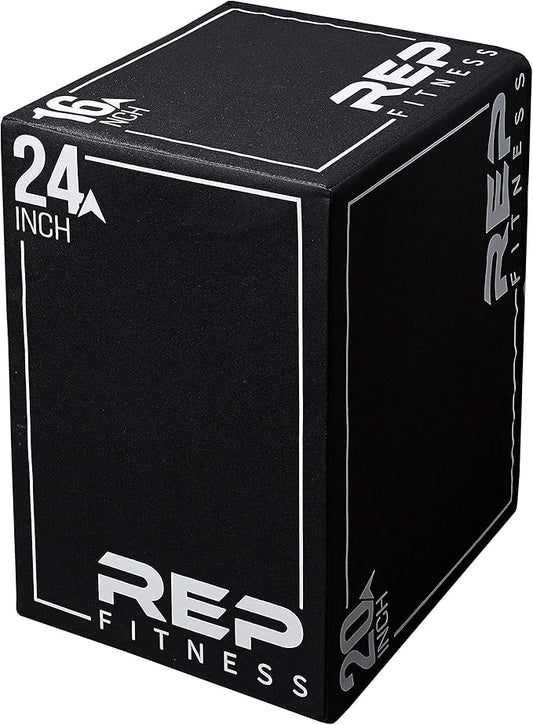 REP Soft Plyo Box | 3-in-1 Foam Jump Box | 3 Size Options 16", 20", 24" | Plyometric Training Platform | Home Gym Equipment | Non-Slip Step Block | Adjustable Workout Box | CrossFit Jump Tool