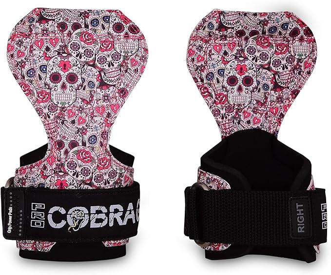 Cobra Grips PRO Weight Lifting Gloves Heavy Duty Straps Alternative with Power Lifting Hooks Padded Wrist Support for Deadlifts & Bodybuilding